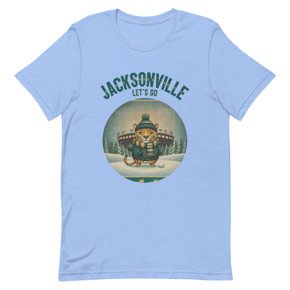 Jacksonville Fan tee, blue flat