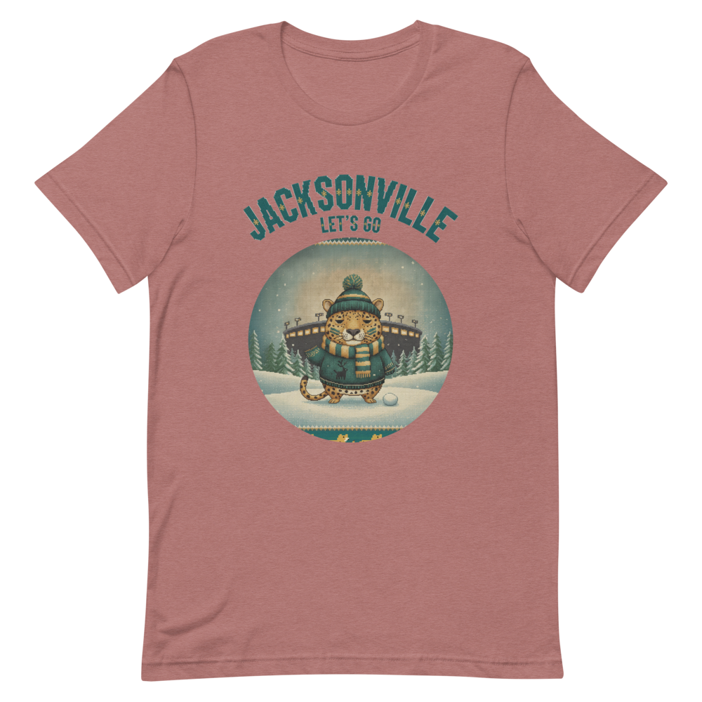 Jacksonville Fan tee, mauve flat