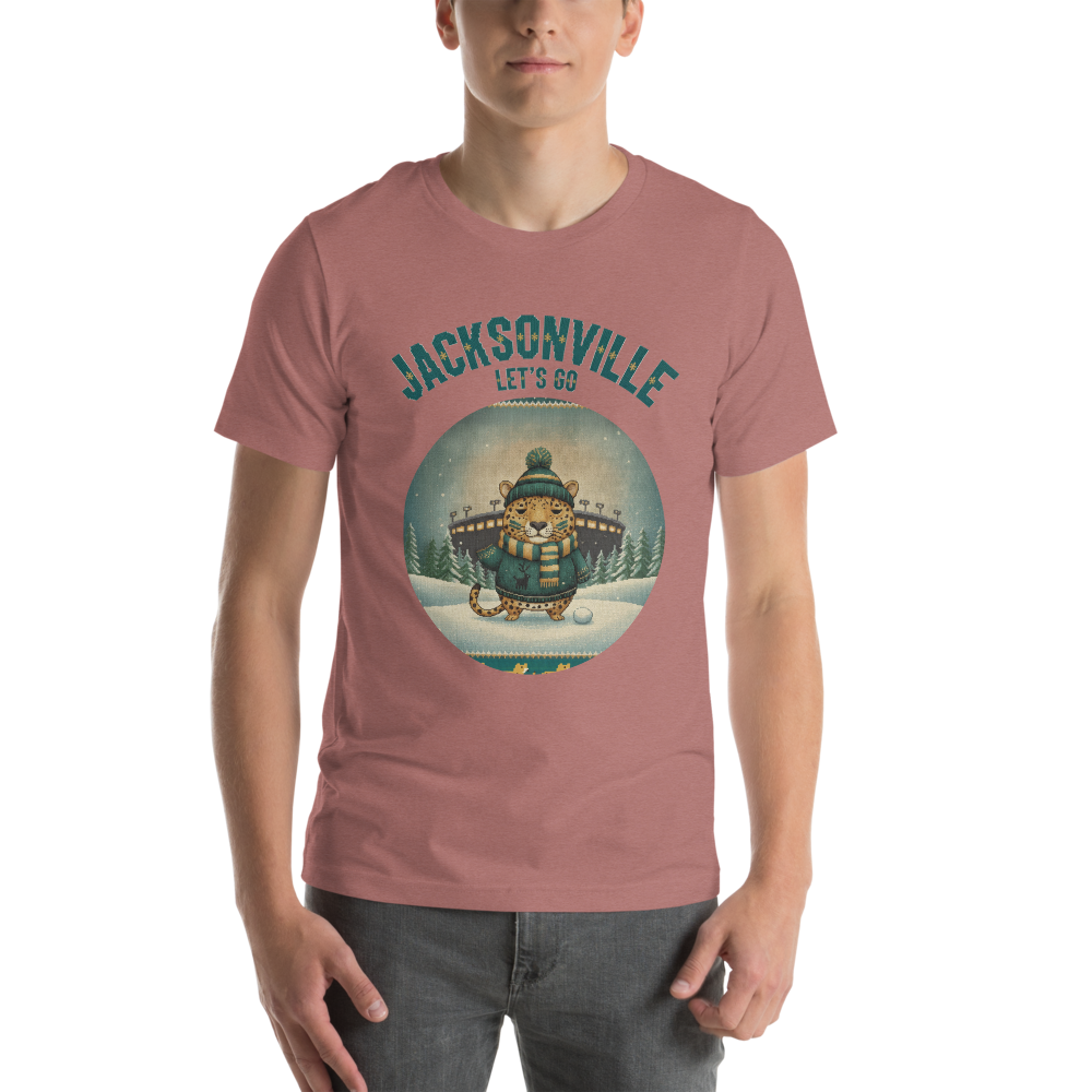 Jacksonville Fan tee, mauve model