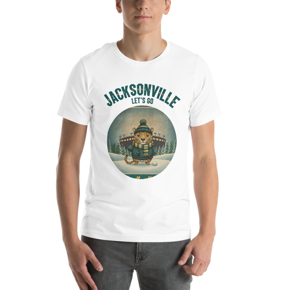 Jacksonville Fan tee, pure white model