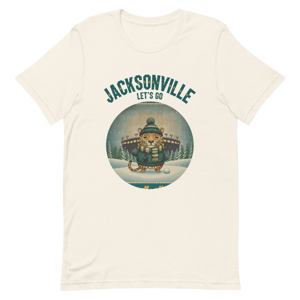 Jacksonville Fan tee, vintage white flat