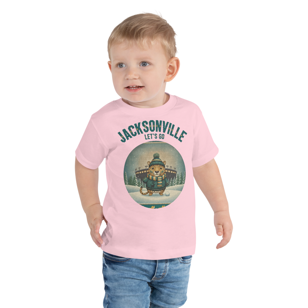 Jacksonville Fan toddler tee, light pink model