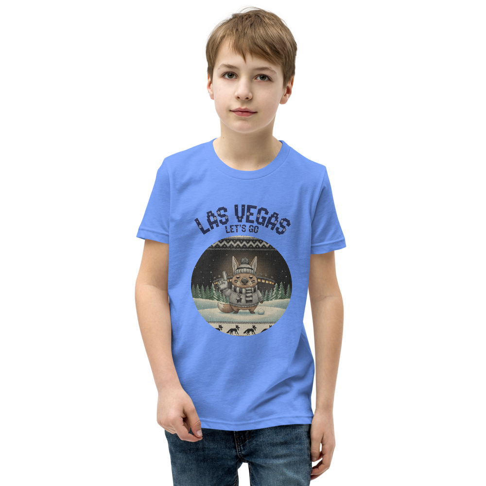 Las Vegas Fan kids tee, blue model
