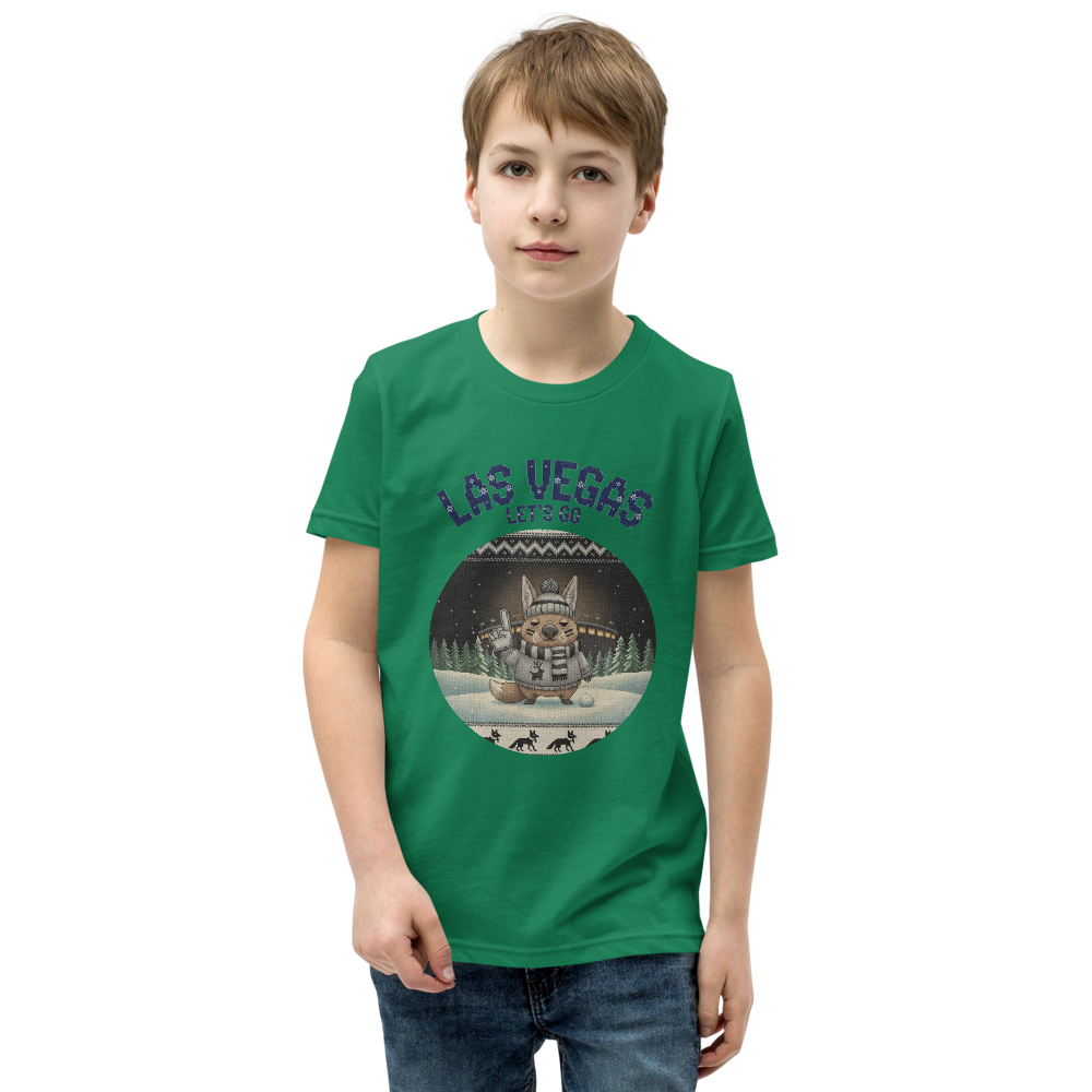 Las Vegas Fan kids tee, green model