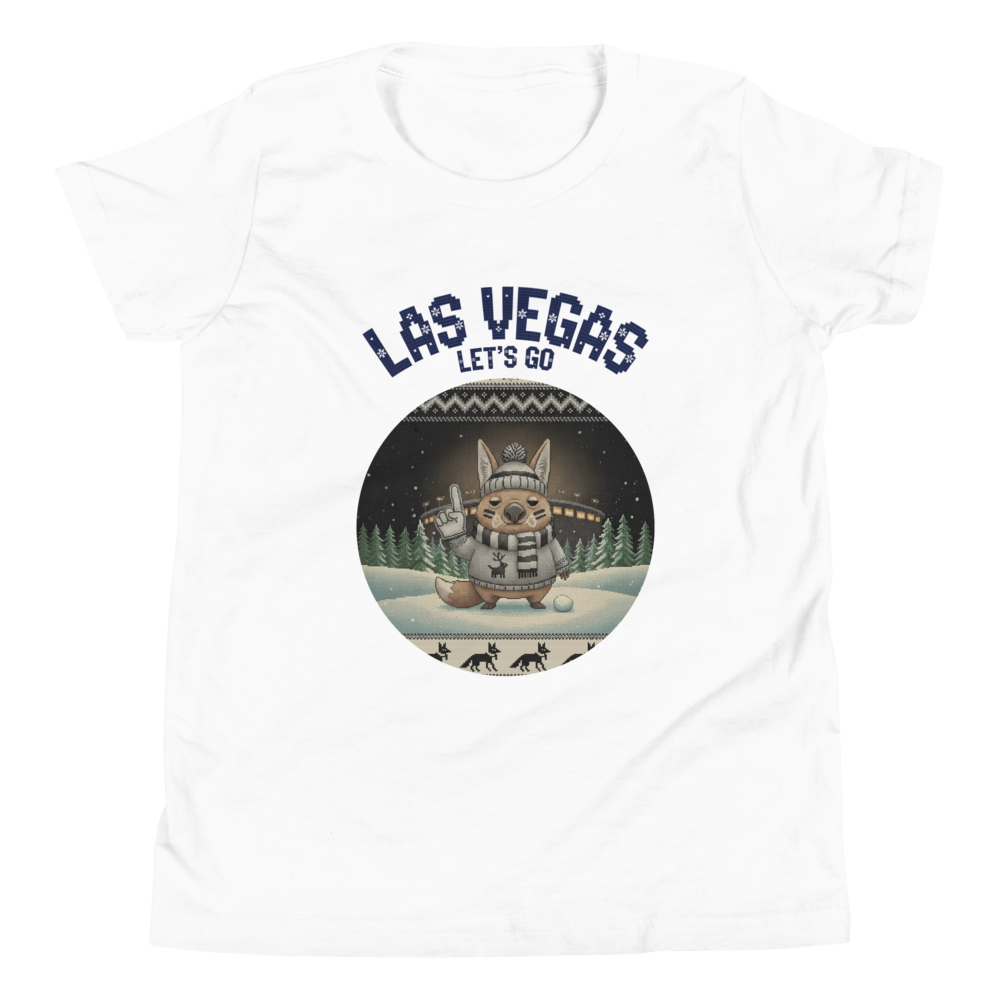 Las Vegas Fan kids tee, pure white flat