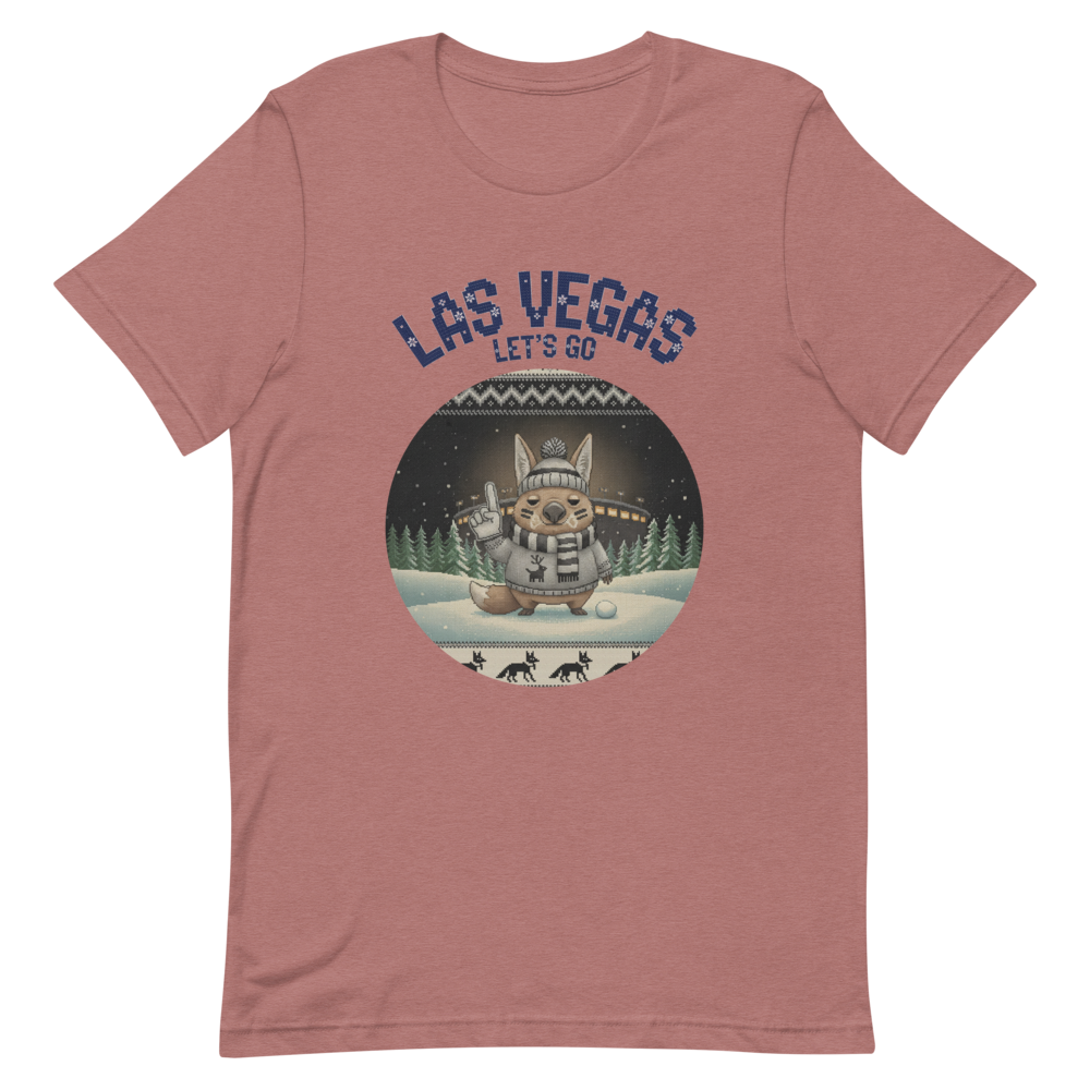 Las Vegas Fan tee, mauve flat