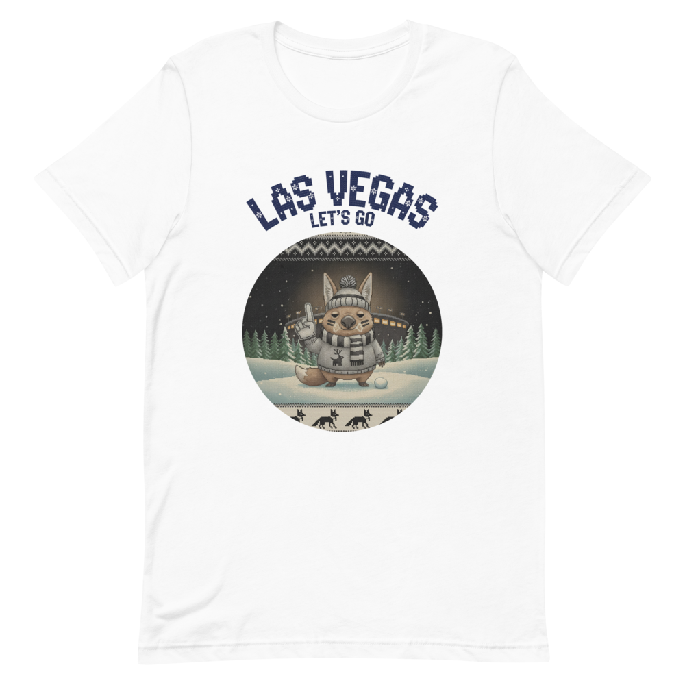 Las Vegas Fan tee, pure white flat