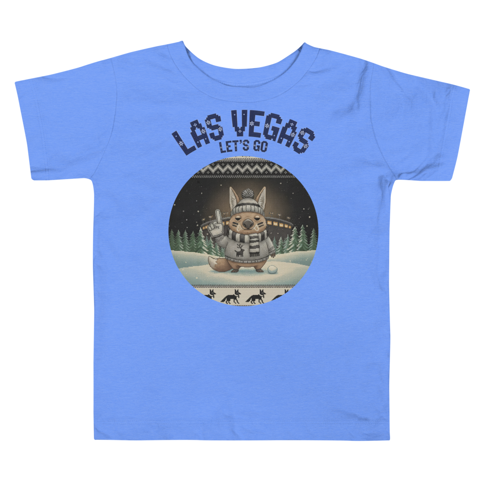 Las Vegas Fan toddler tee, blue flat