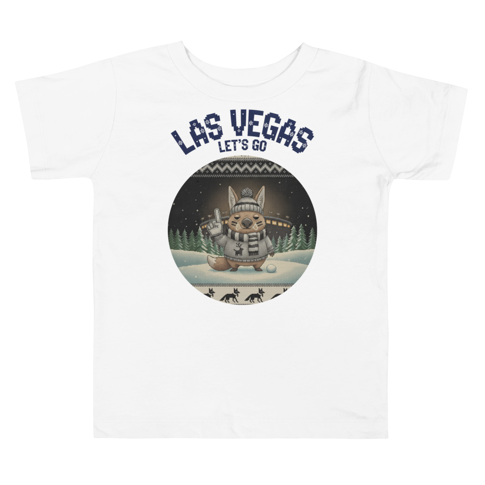 Las Vegas Fan toddler tee, pure white flat