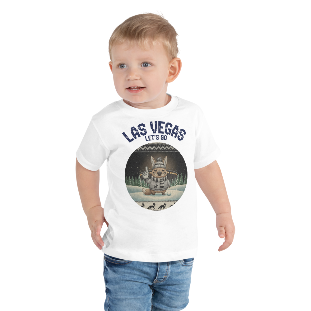 Las Vegas Fan toddler tee, pure white model