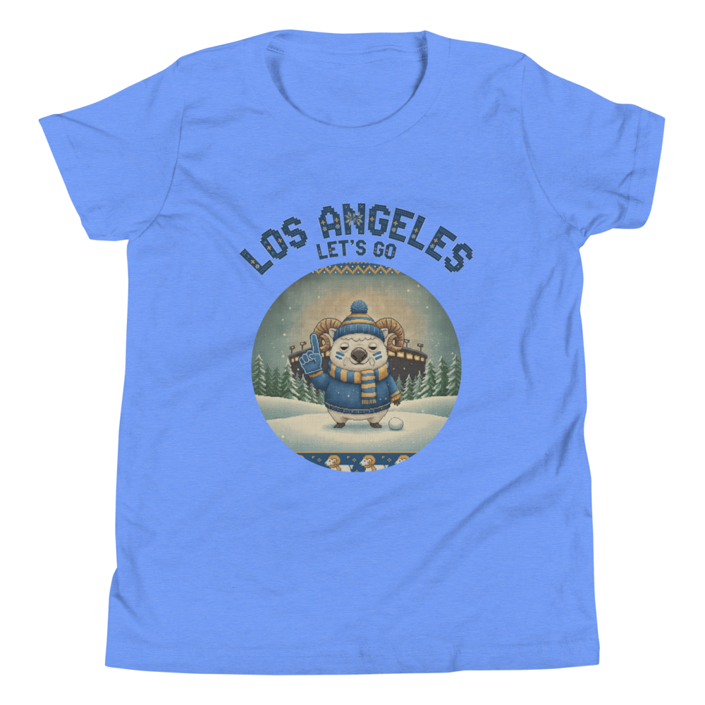Los Angeles Fan kids tee, blue flat