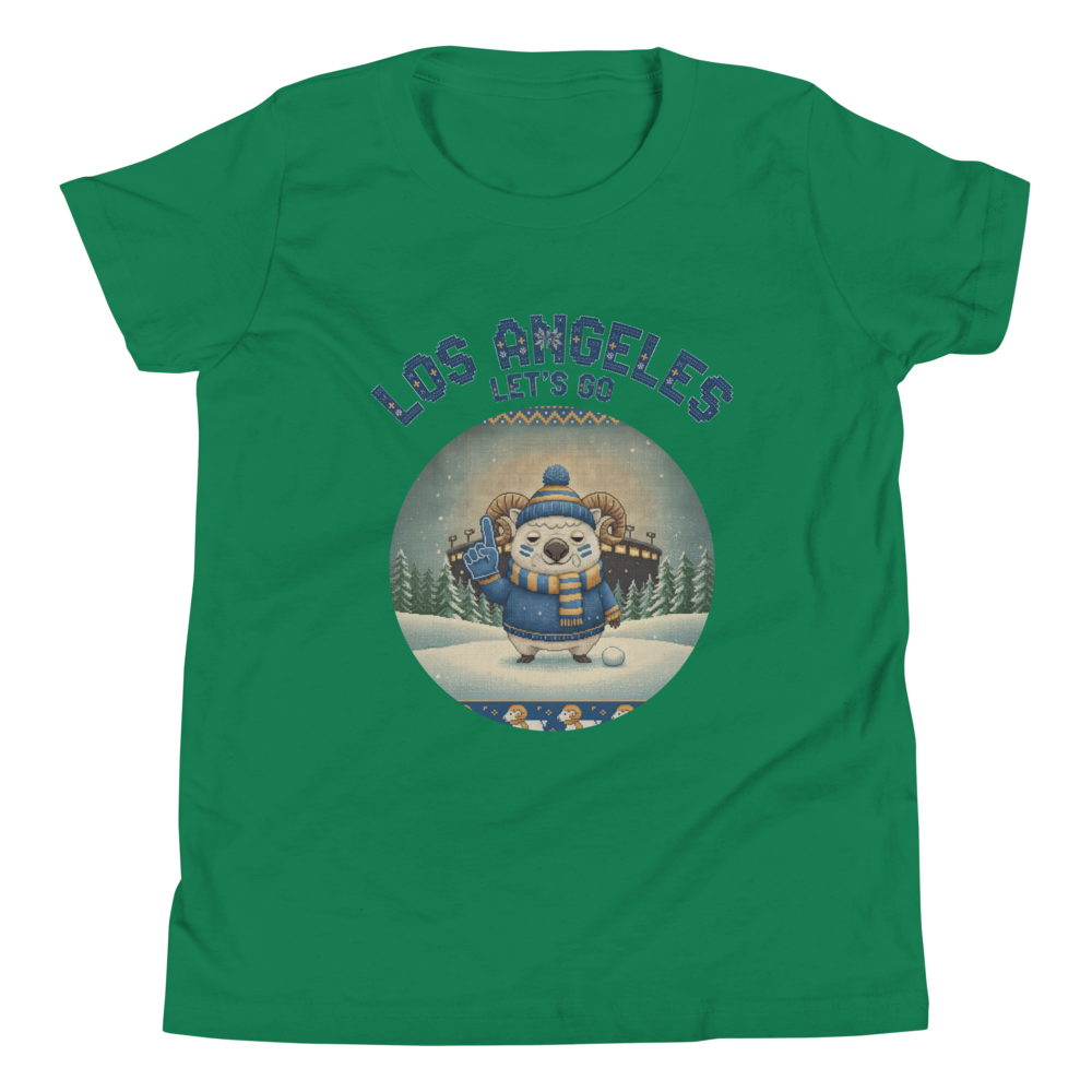 Los Angeles Fan kids tee, green flat