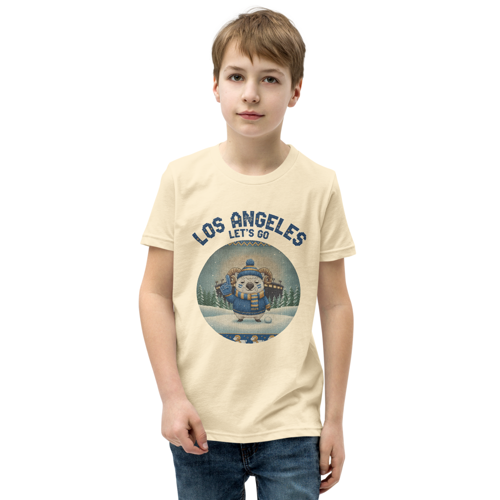 Los Angeles Fan kids tee, vintage white model