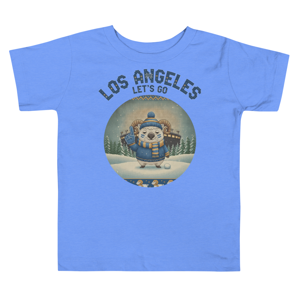 Los Angeles Fan toddler tee, blue flat