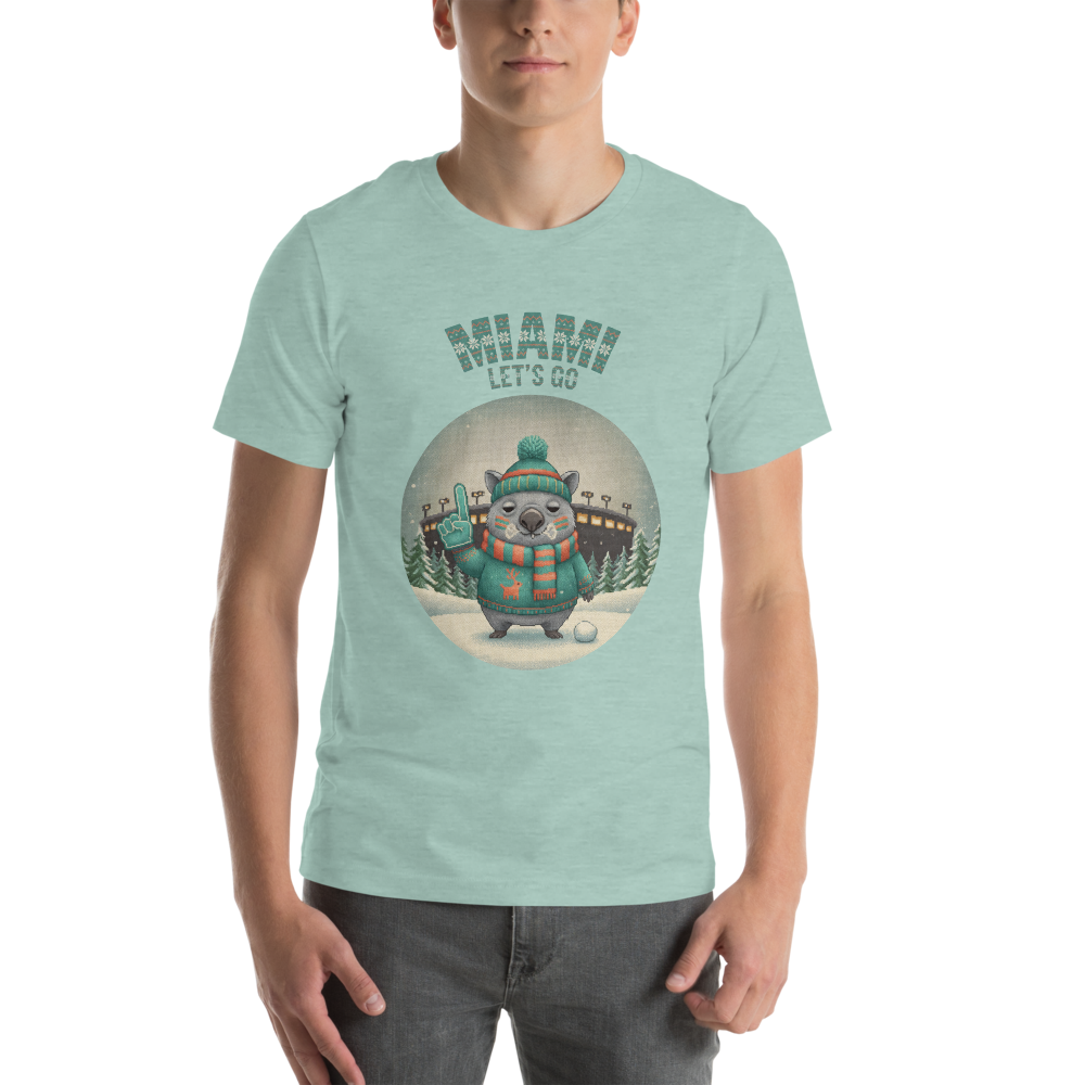 Miami Fan tee, green model
