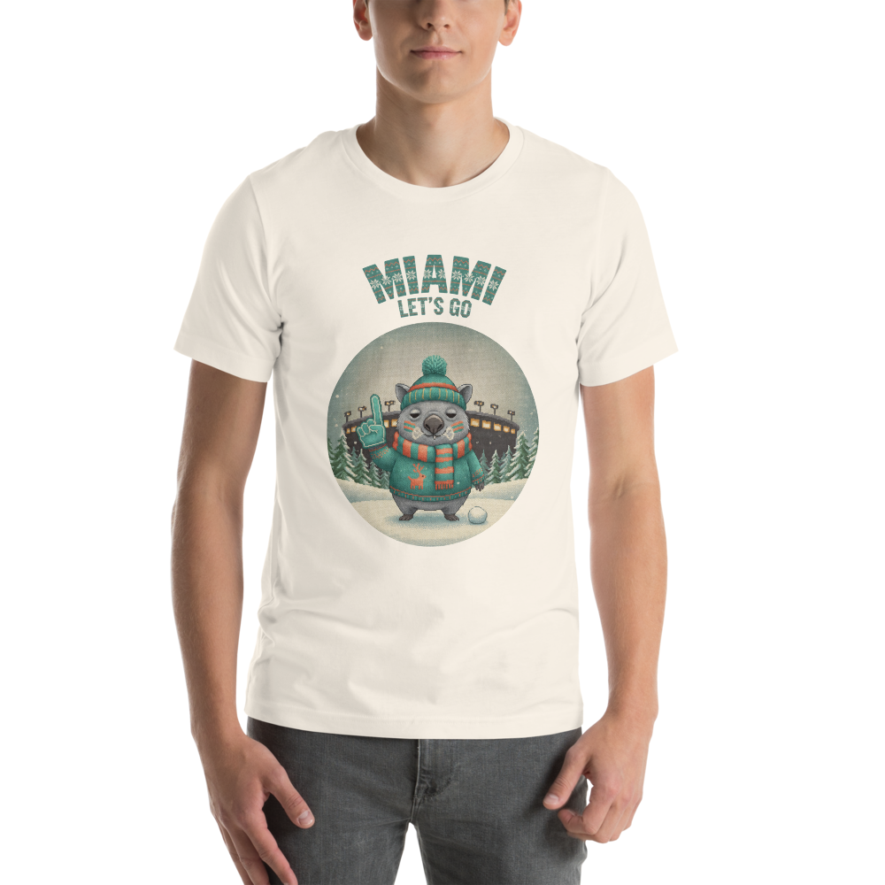 Miami Fan tee, vintage white model