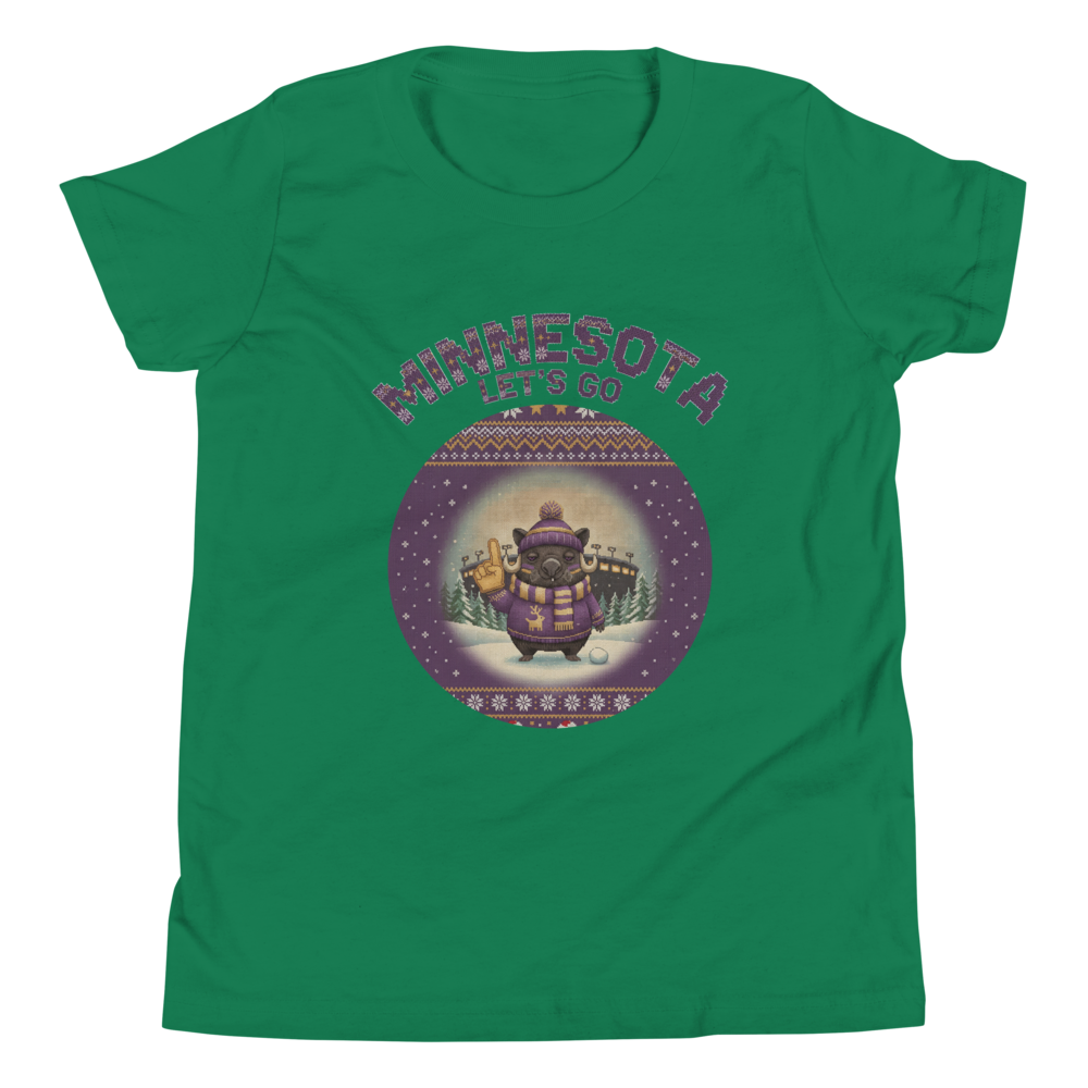 Minnesota Fan kids tee, green flat