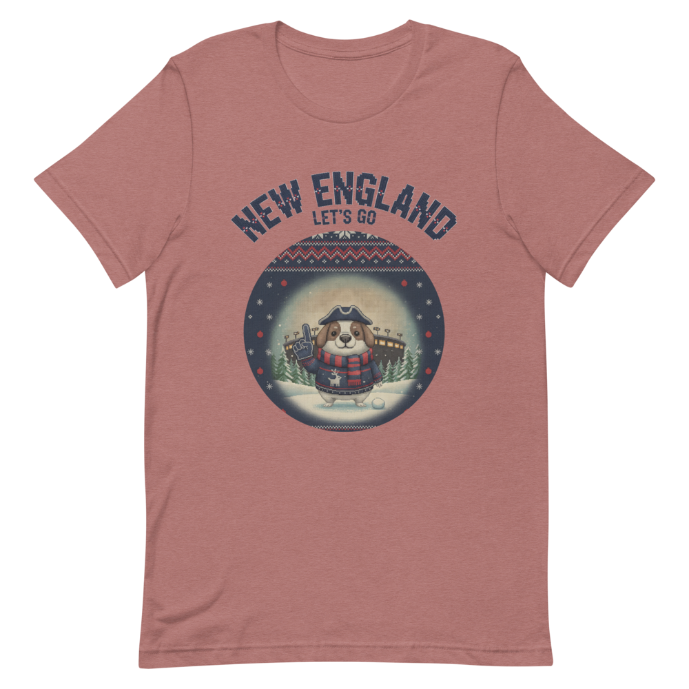 New England Fan tee, mauve flat