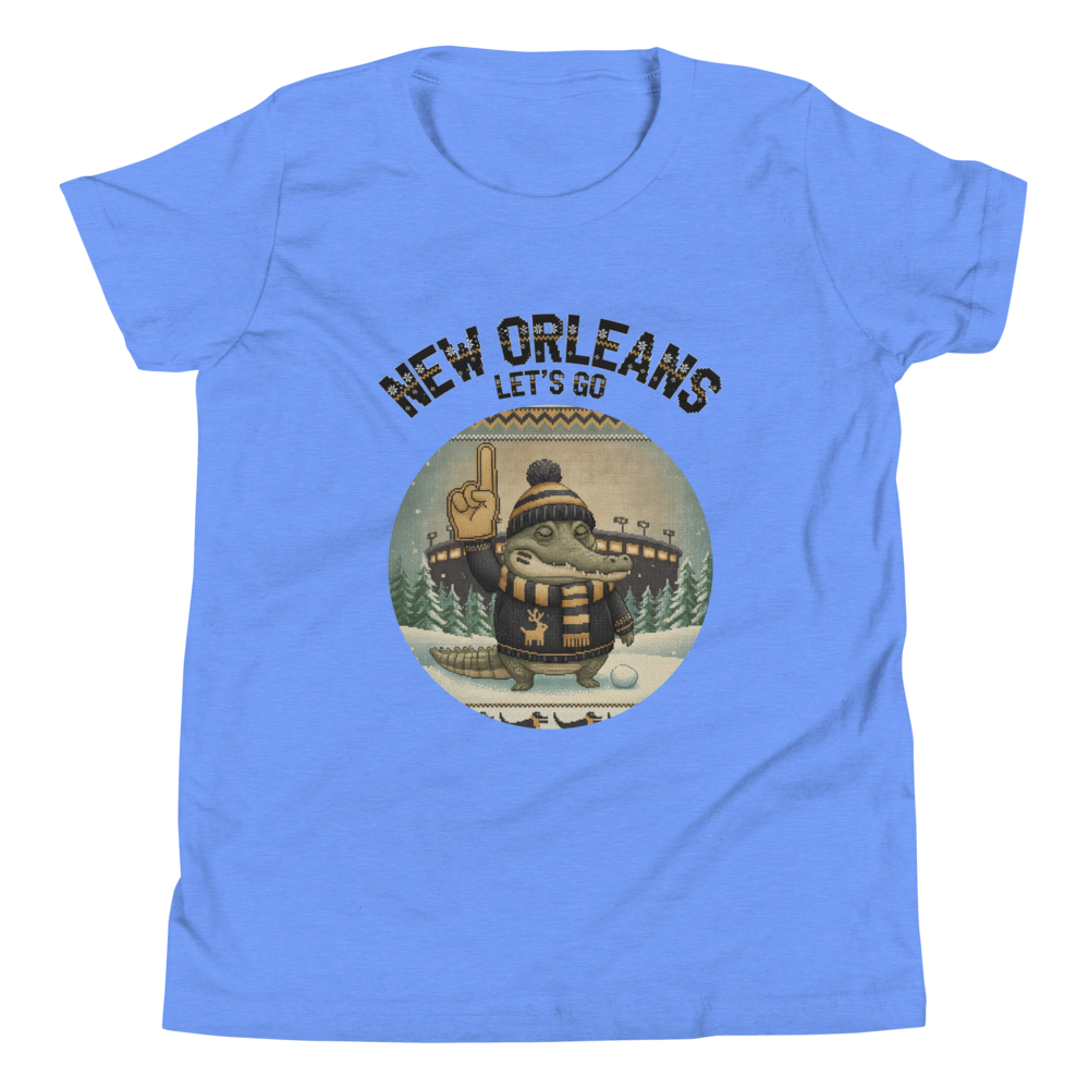 New Orleans Fan kids tee, blue flat