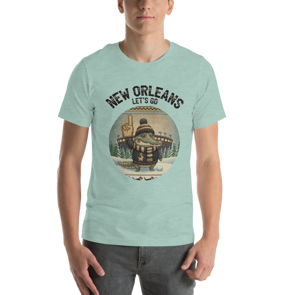 New Orleans Fan tee, green model
