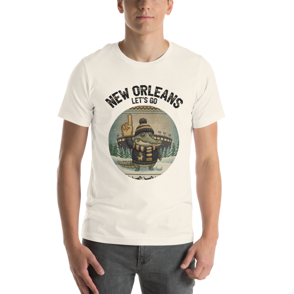 New Orleans Fan tee, vintage white model
