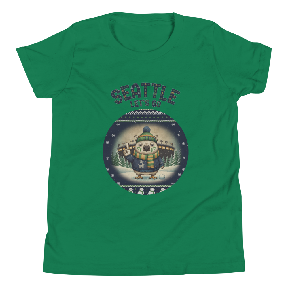 Seattle Fan kids tee, green flat