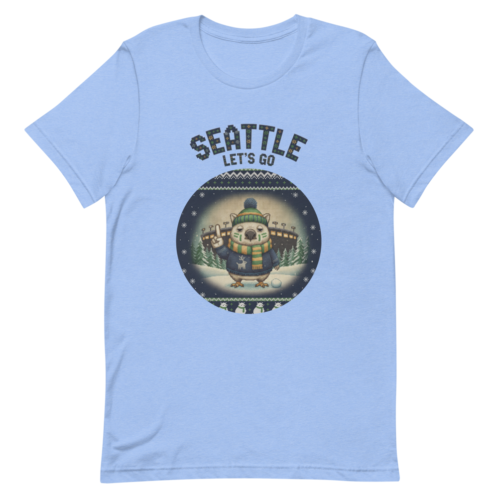 Seattle Fan tee, blue flat