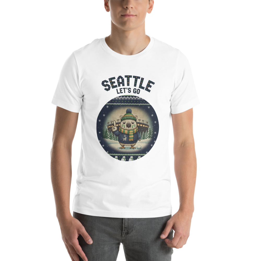 Seattle Fan tee, pure white model