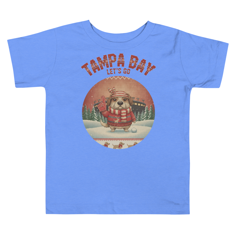 Tampa Bay Fan toddler tee, blue flat