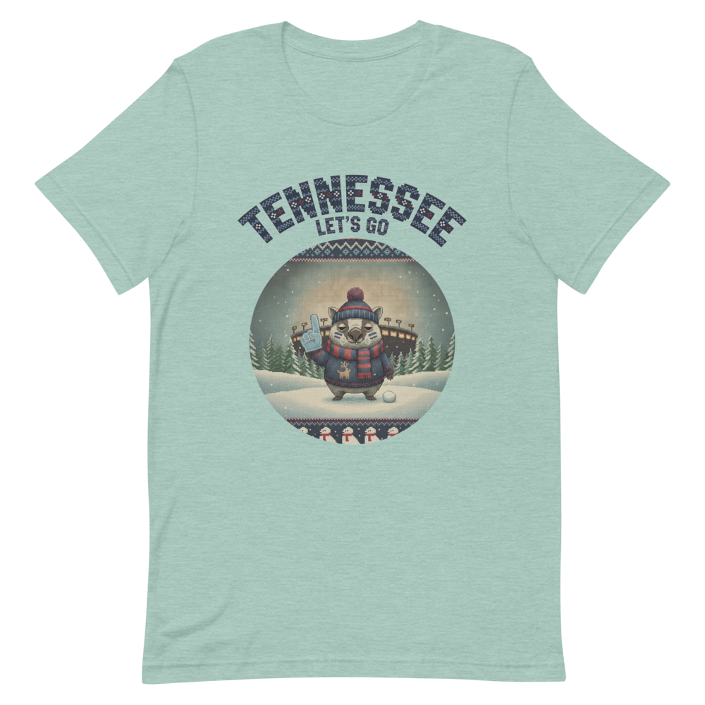 Tennessee Fan tee, green flat