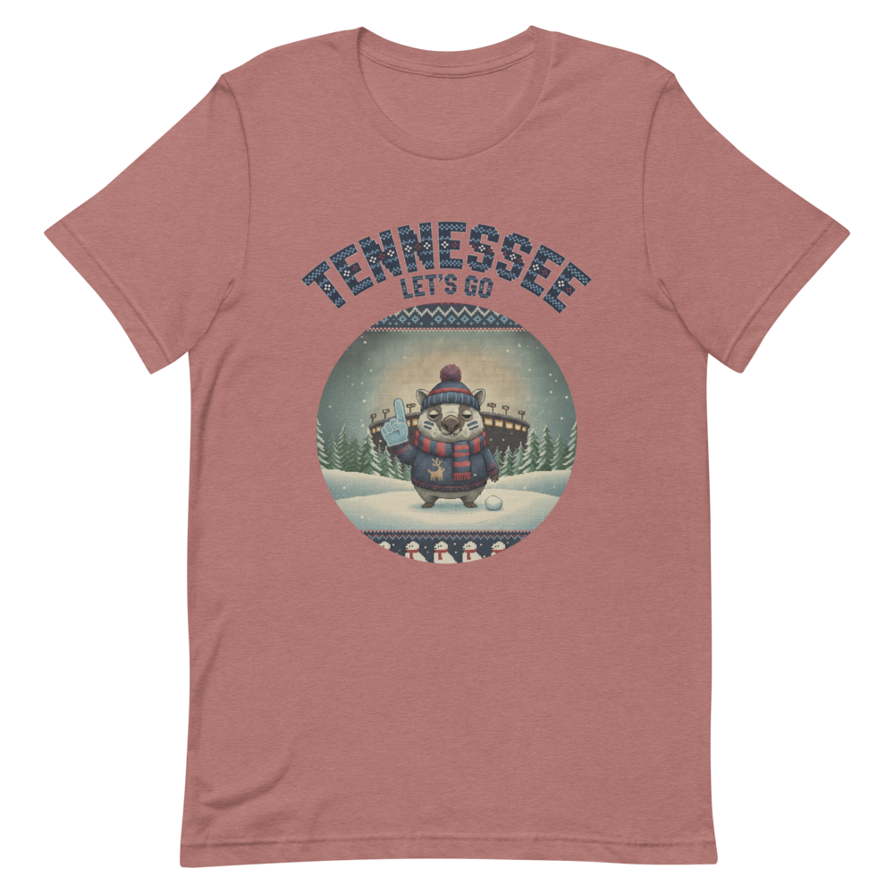 Tennessee Fan tee, mauve flat