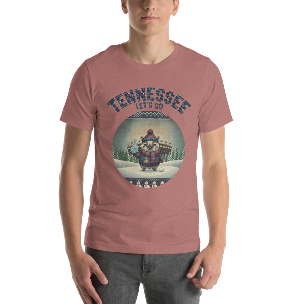 Tennessee Fan tee, mauve model