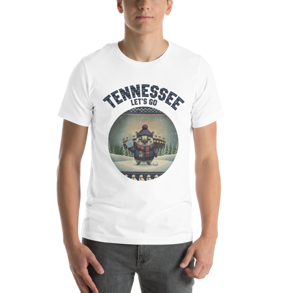 Tennessee Fan tee, pure white model
