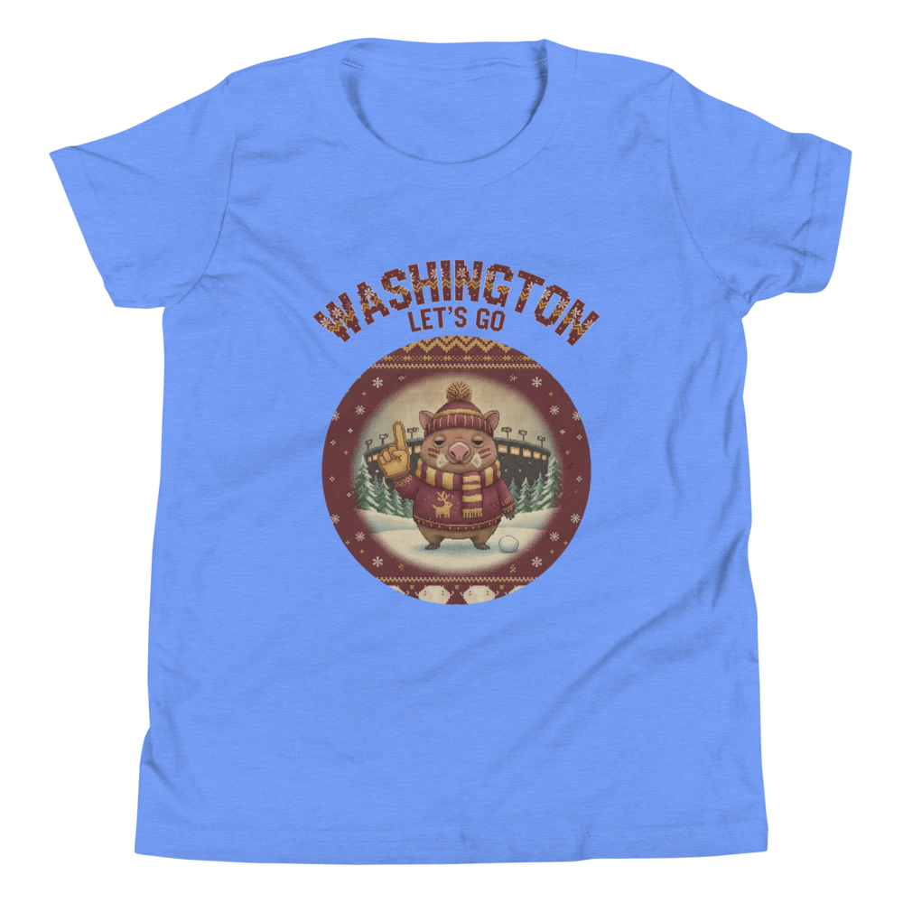 Washington Fan kids tee, blue flat