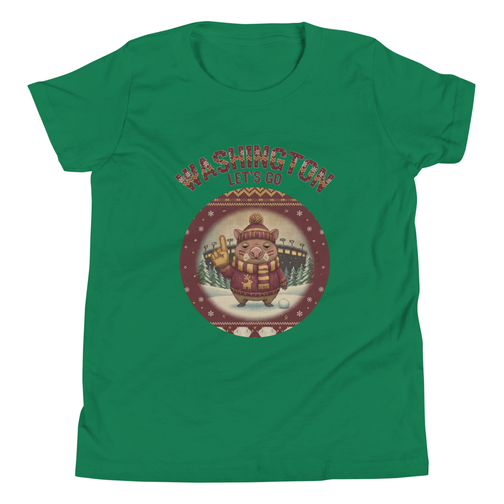 Washington Fan kids tee, green flat