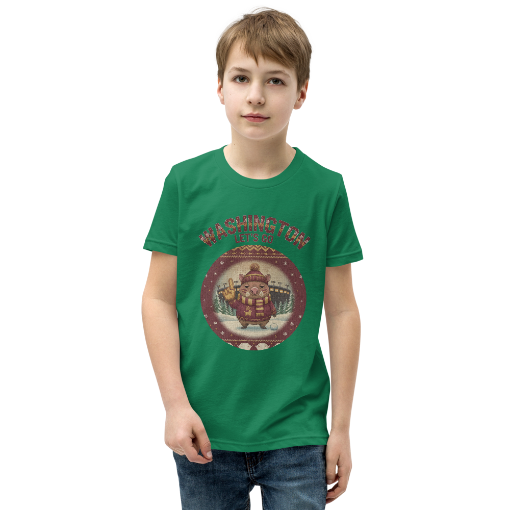 Washington Fan kids tee, green model