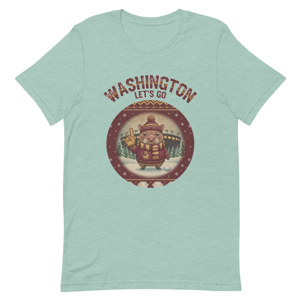 Washington Fan tee, green flat