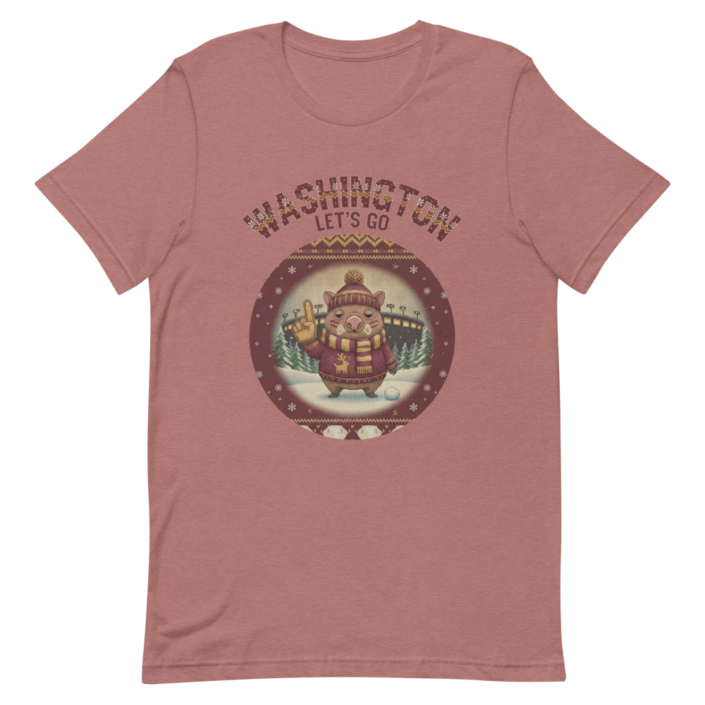 Washington Fan tee, mauve flat