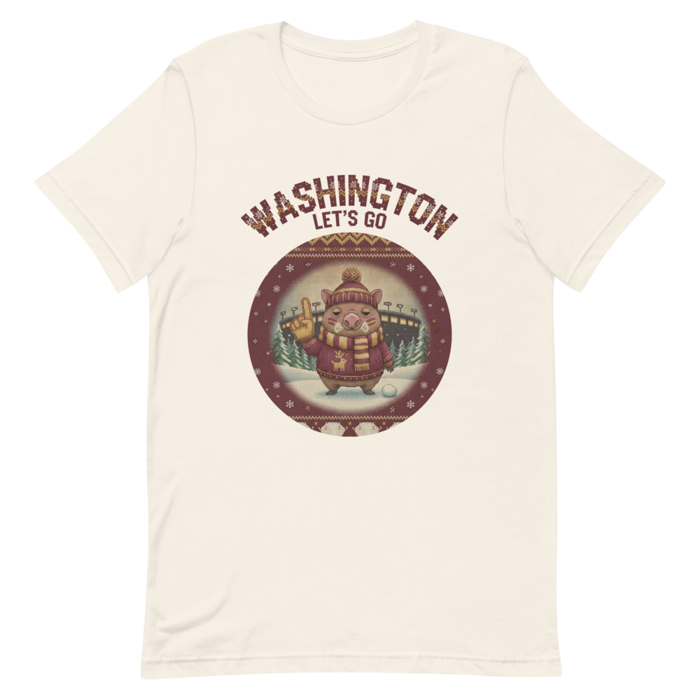 Washington Fan tee, vintage white flat