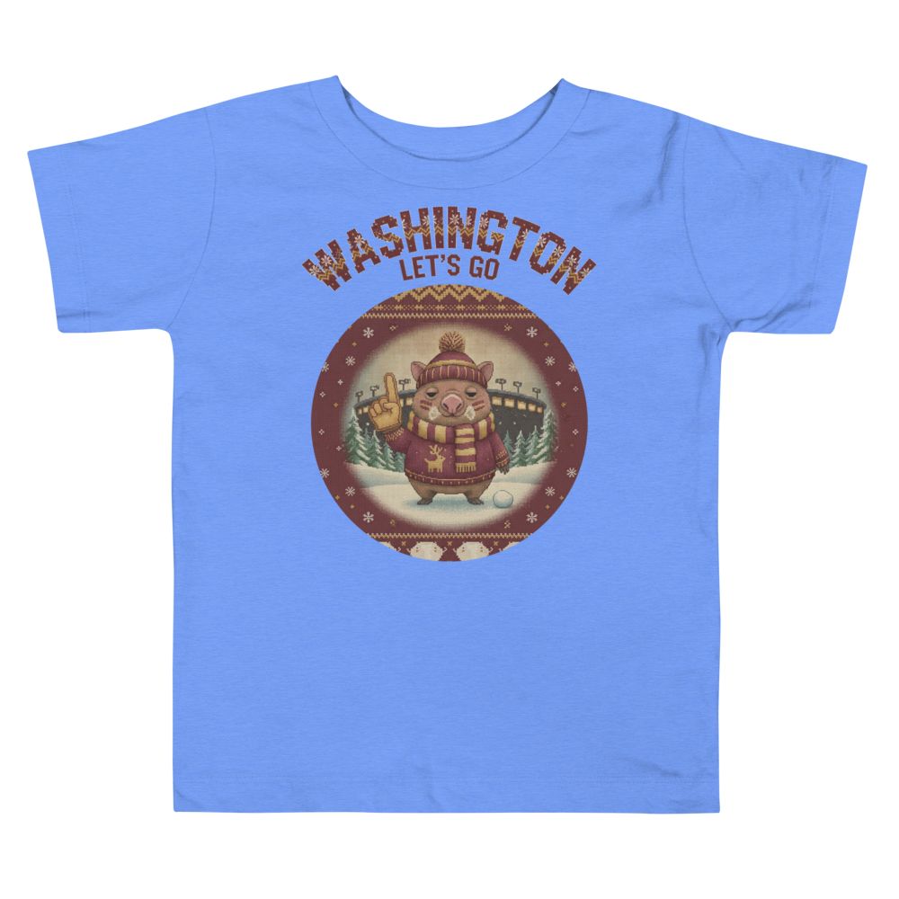 Washington Fan toddler tee, blue flat