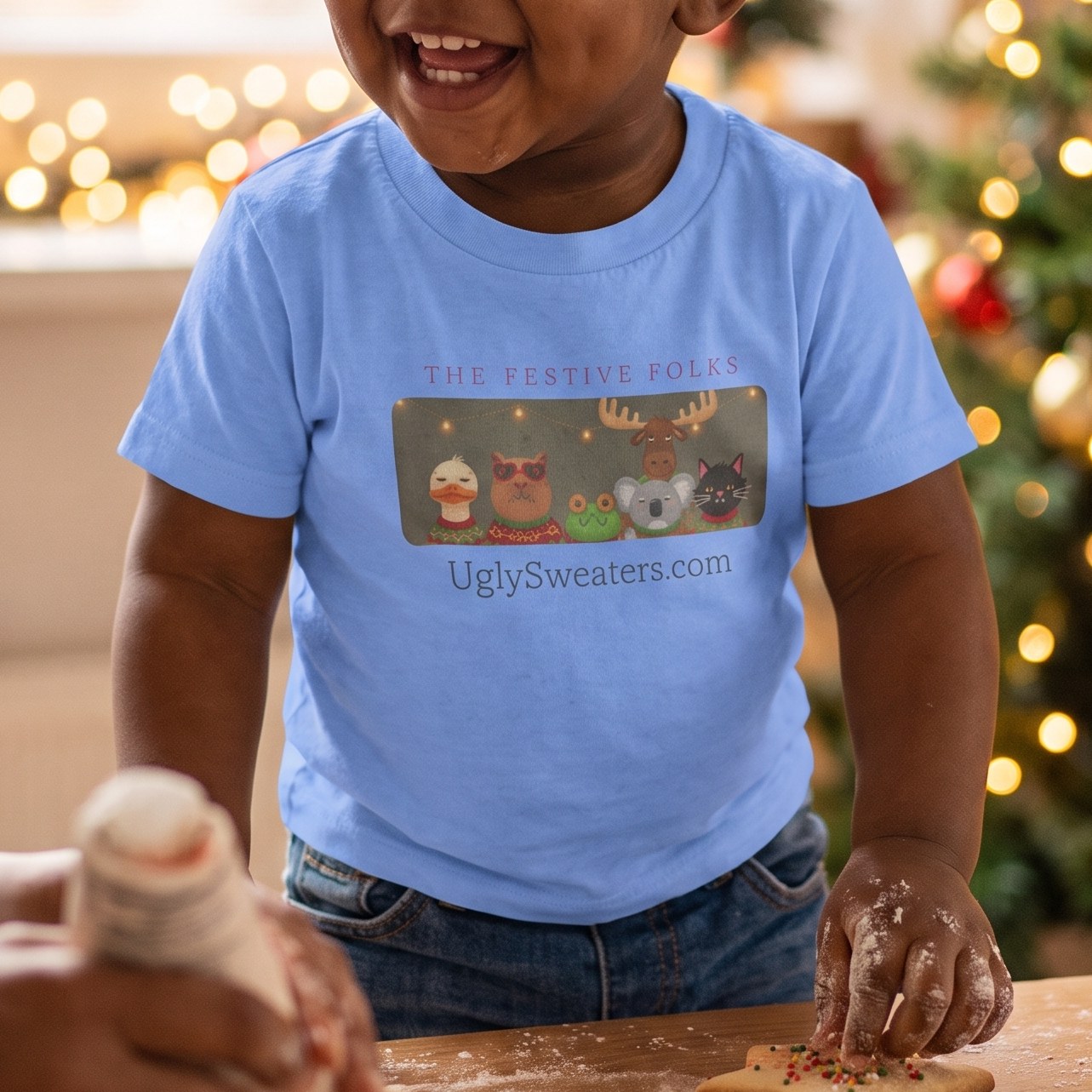 Styling photo, The Festive Folks Toddler Ugly Christmas Shirt