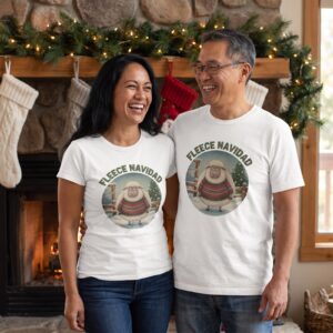 Styling photo, Fleece Navidad Matching Christmas Shirts for Couples