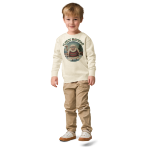 Fleece Navidad Toddler Ugly Christmas Sweater | Kids Crewneck Sweatshirt, Ages 2 to 7