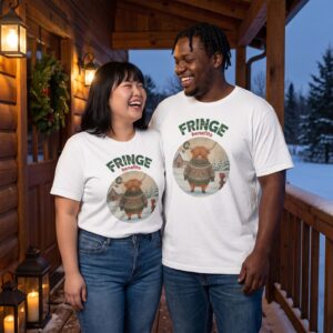 Plus size styling photo, Fringe Benefits Matching Christmas Shirts for Couples