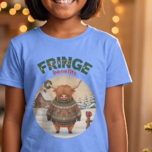 Fringe Benefits Kids Ugly Christmas Shirt