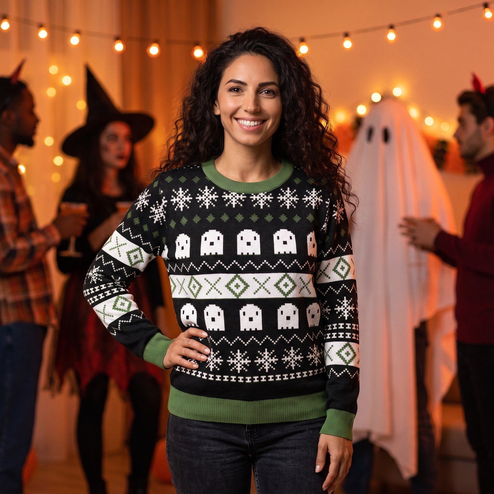 Styling photo, Ghost Halloween Sweater