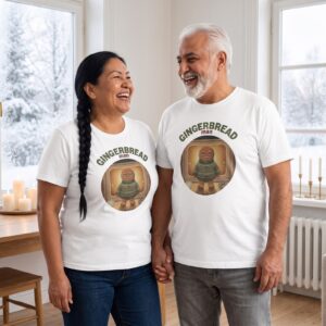 Plus size styling photo, Gingerbread Man Matching Christmas Shirts for Couples