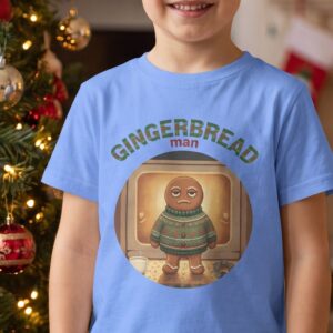 Gingerbread Man Kids Ugly Christmas Shirt