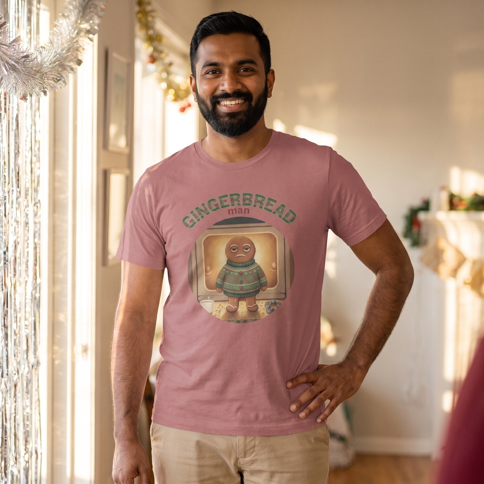 Styling photo, Gingerbread Man Ugly Christmas Shirt