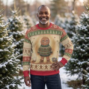 Gingerbread Man Ugly Christmas Sweater